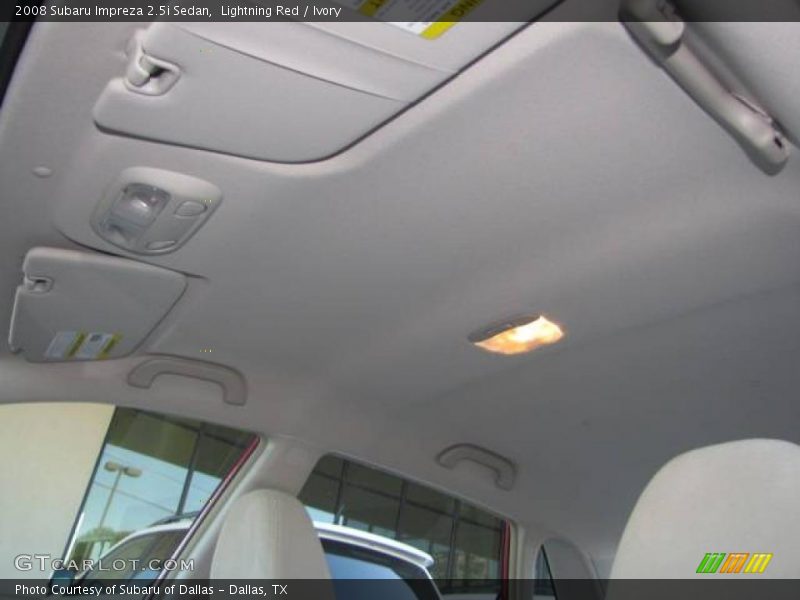 Lightning Red / Ivory 2008 Subaru Impreza 2.5i Sedan