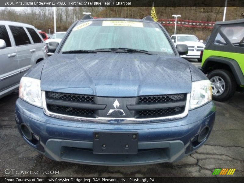 Torched Steel Blue Pearl / Charcoal 2006 Mitsubishi Endeavor LS AWD