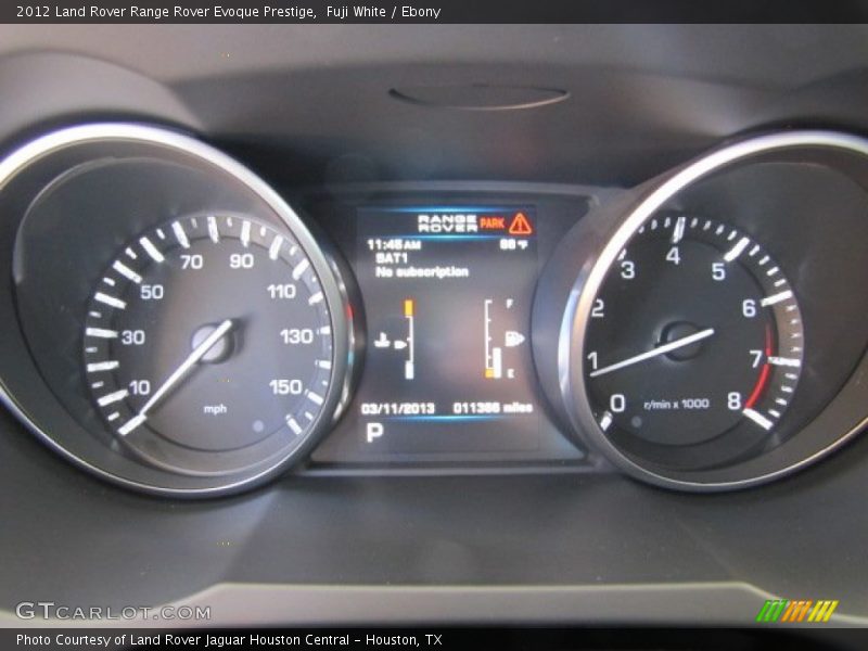  2012 Range Rover Evoque Prestige Prestige Gauges