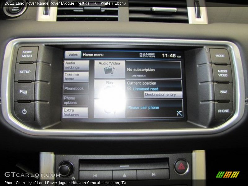 Controls of 2012 Range Rover Evoque Prestige