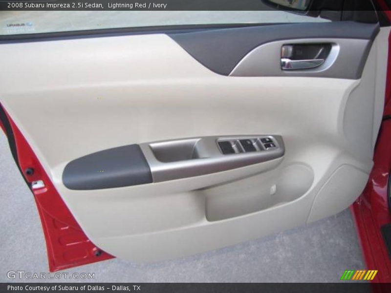 Lightning Red / Ivory 2008 Subaru Impreza 2.5i Sedan