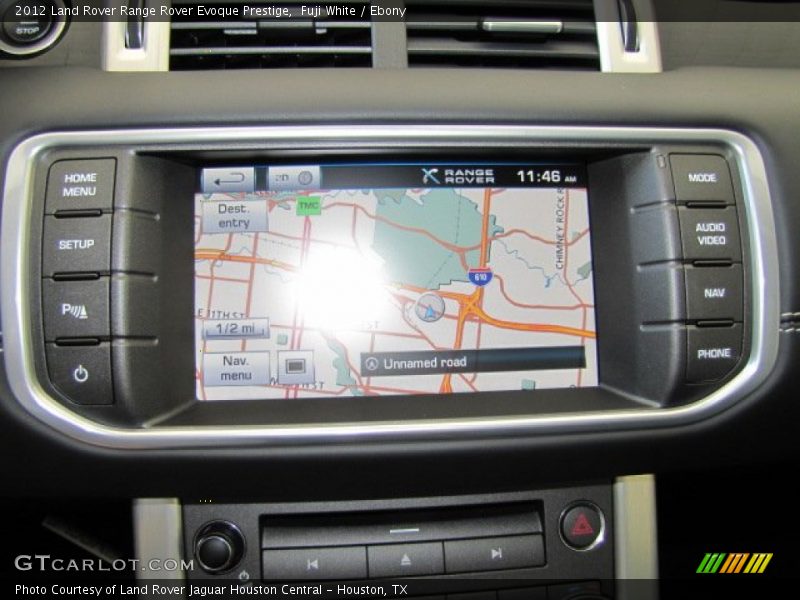 Navigation of 2012 Range Rover Evoque Prestige