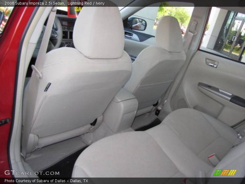 Lightning Red / Ivory 2008 Subaru Impreza 2.5i Sedan