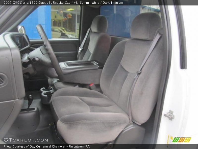 Summit White / Dark Titanium 2007 GMC Sierra 1500 Classic SL Regular Cab 4x4