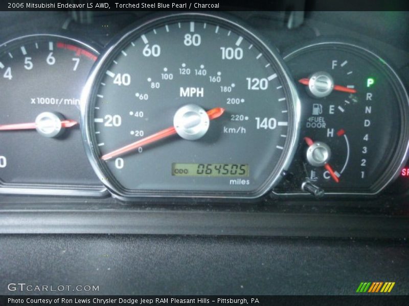 Torched Steel Blue Pearl / Charcoal 2006 Mitsubishi Endeavor LS AWD
