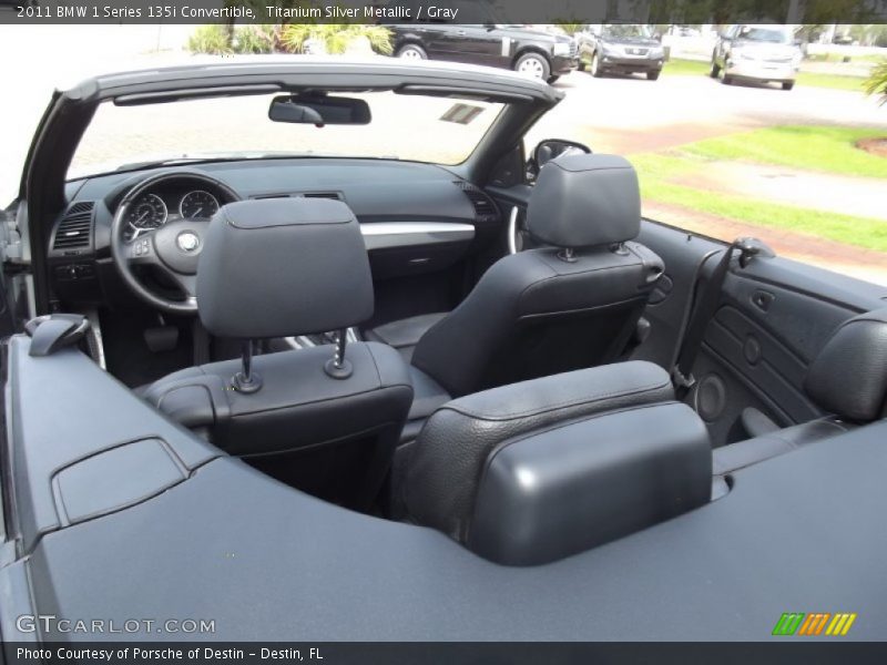 Titanium Silver Metallic / Gray 2011 BMW 1 Series 135i Convertible