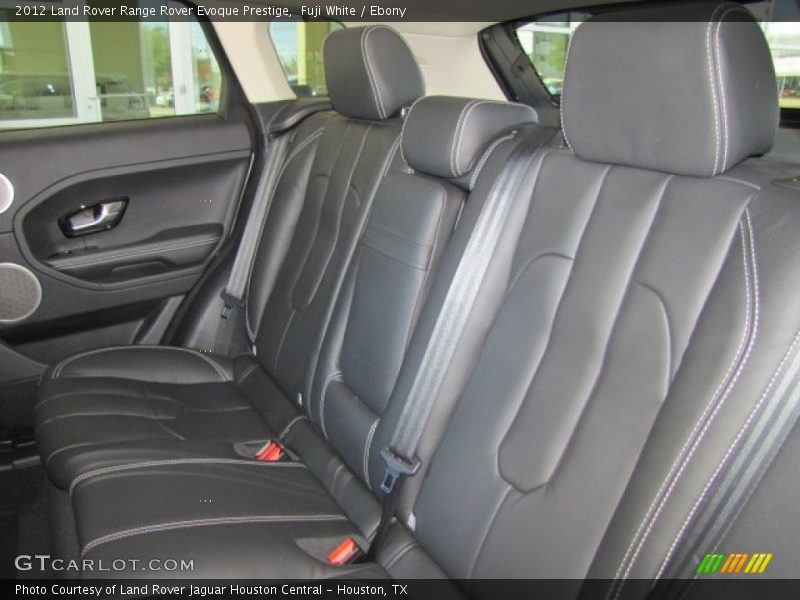 Rear Seat of 2012 Range Rover Evoque Prestige