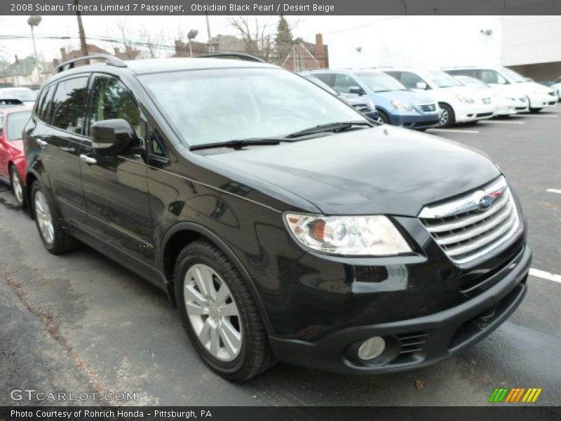 Obsidian Black Pearl / Desert Beige 2008 Subaru Tribeca Limited 7 Passenger