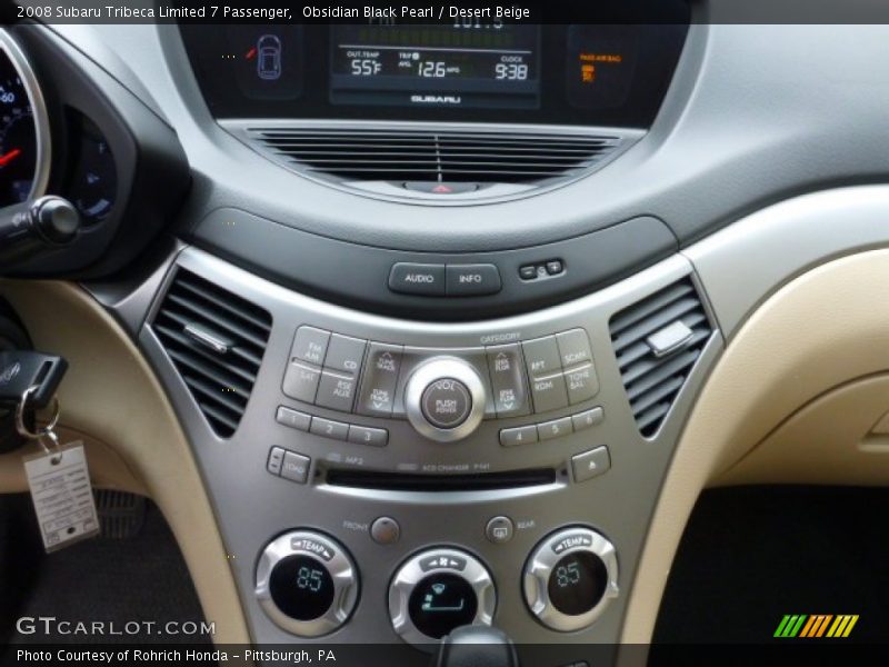 Obsidian Black Pearl / Desert Beige 2008 Subaru Tribeca Limited 7 Passenger