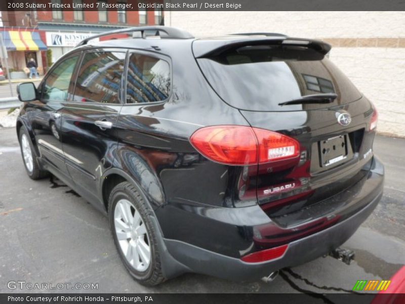 Obsidian Black Pearl / Desert Beige 2008 Subaru Tribeca Limited 7 Passenger
