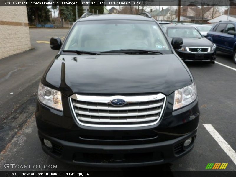 Obsidian Black Pearl / Desert Beige 2008 Subaru Tribeca Limited 7 Passenger