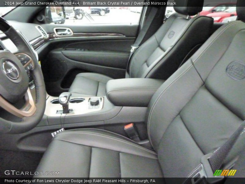 Front Seat of 2014 Grand Cherokee Overland 4x4