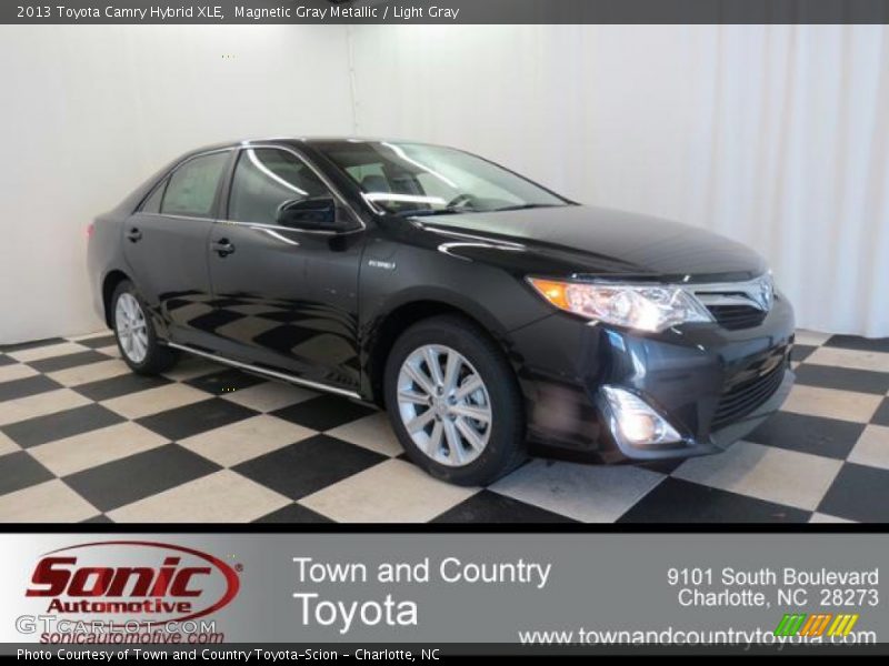 Magnetic Gray Metallic / Light Gray 2013 Toyota Camry Hybrid XLE