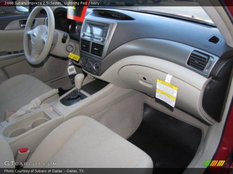 Lightning Red / Ivory 2008 Subaru Impreza 2.5i Sedan