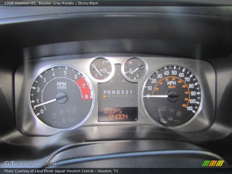 Boulder Gray Metallic / Ebony Black 2008 Hummer H3