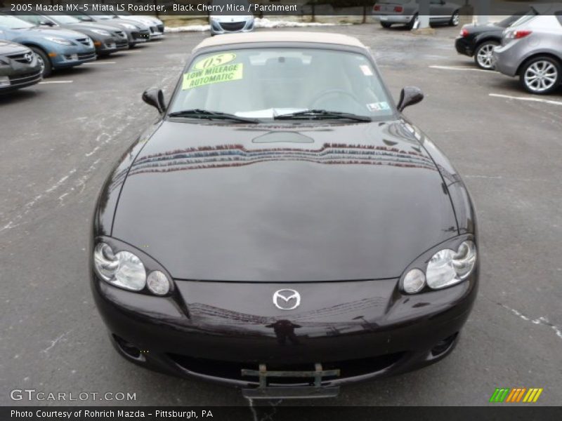 Black Cherry Mica / Parchment 2005 Mazda MX-5 Miata LS Roadster