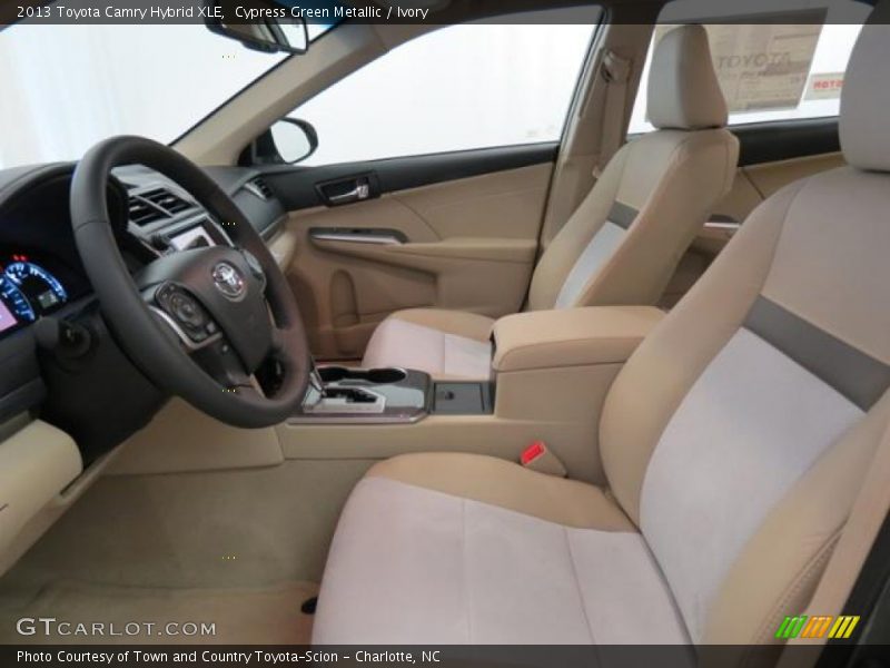 Cypress Green Metallic / Ivory 2013 Toyota Camry Hybrid XLE