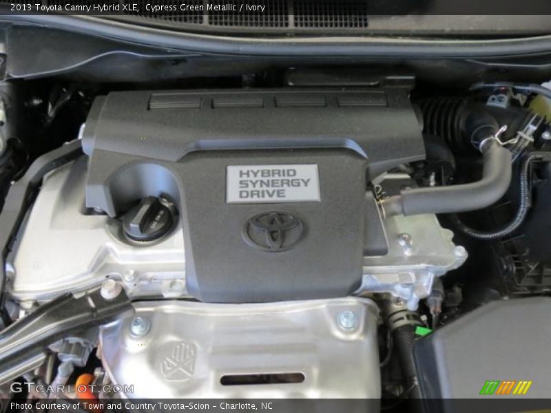 Cypress Green Metallic / Ivory 2013 Toyota Camry Hybrid XLE
