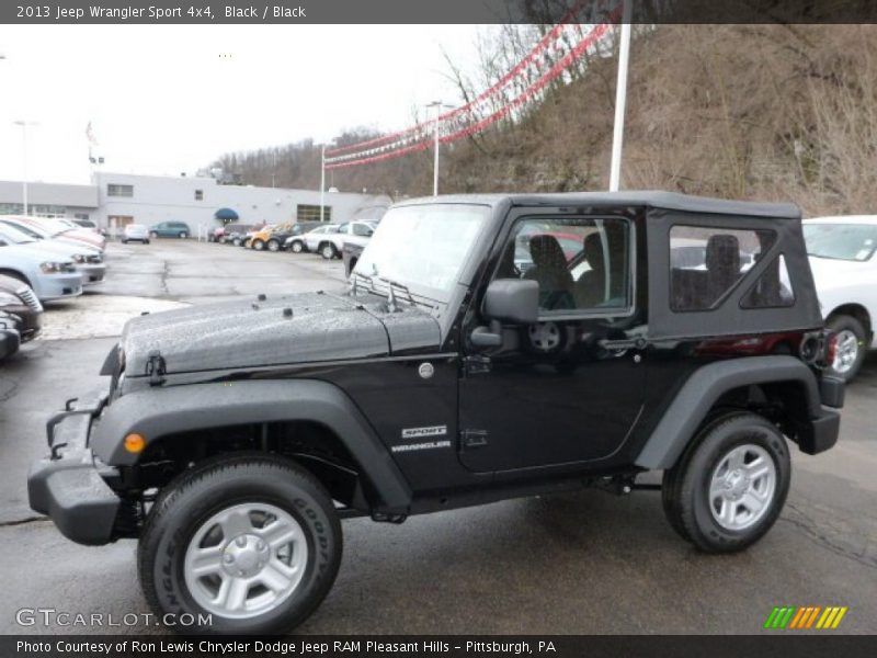 Black / Black 2013 Jeep Wrangler Sport 4x4