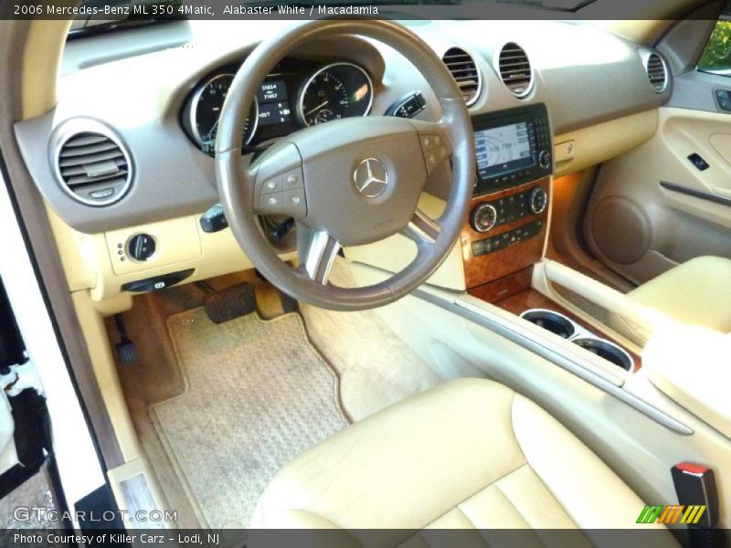 Alabaster White / Macadamia 2006 Mercedes-Benz ML 350 4Matic