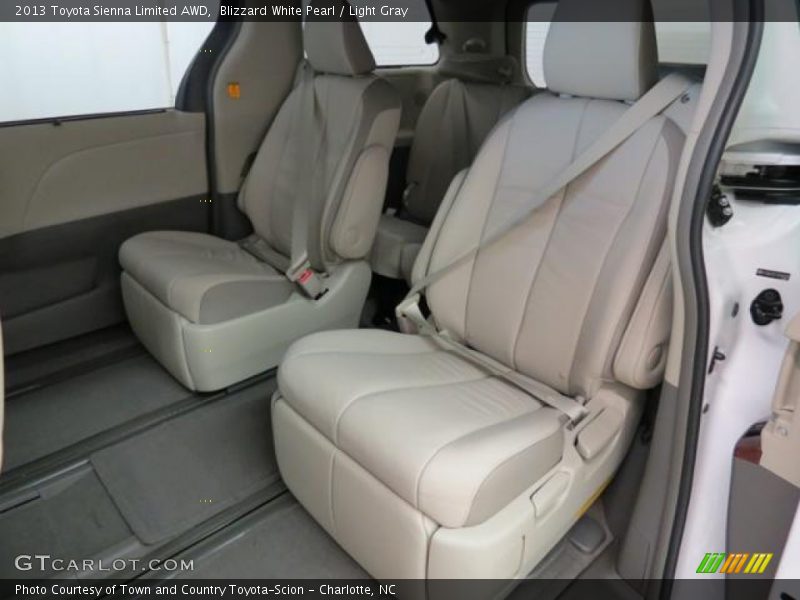 Blizzard White Pearl / Light Gray 2013 Toyota Sienna Limited AWD
