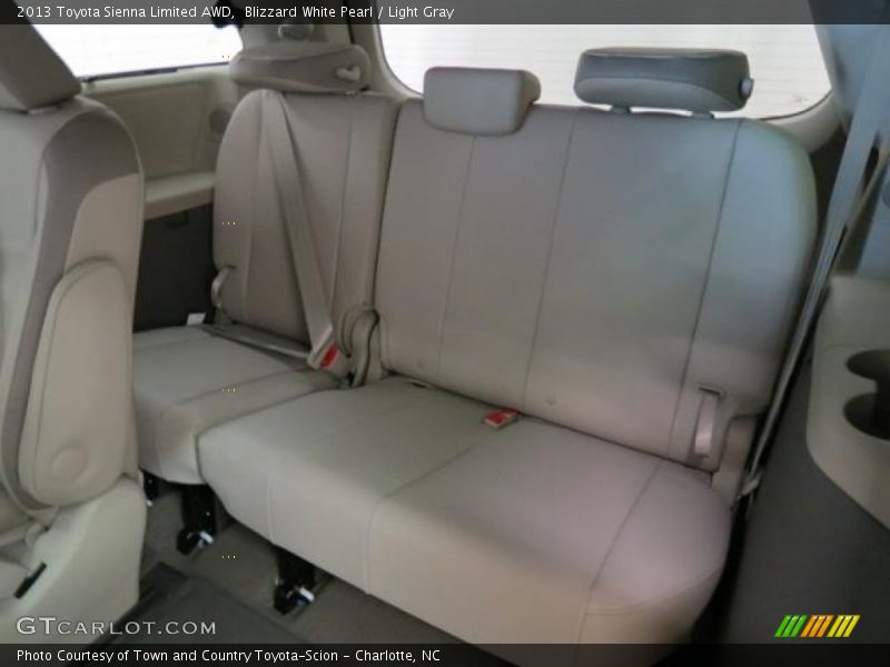 Blizzard White Pearl / Light Gray 2013 Toyota Sienna Limited AWD