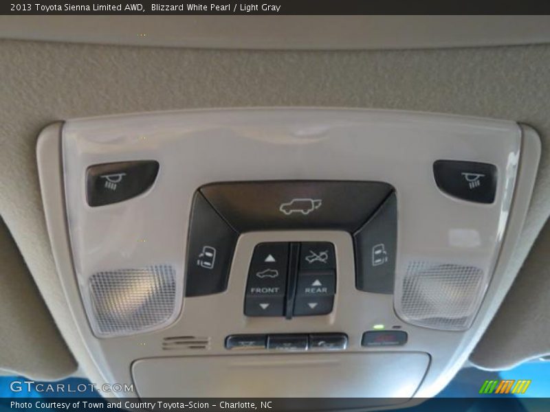 Blizzard White Pearl / Light Gray 2013 Toyota Sienna Limited AWD
