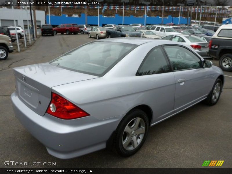 Satin Silver Metallic / Black 2004 Honda Civic EX Coupe