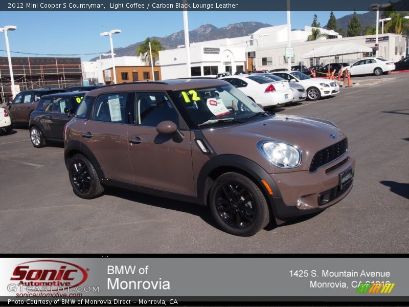 Light Coffee / Carbon Black Lounge Leather 2012 Mini Cooper S Countryman