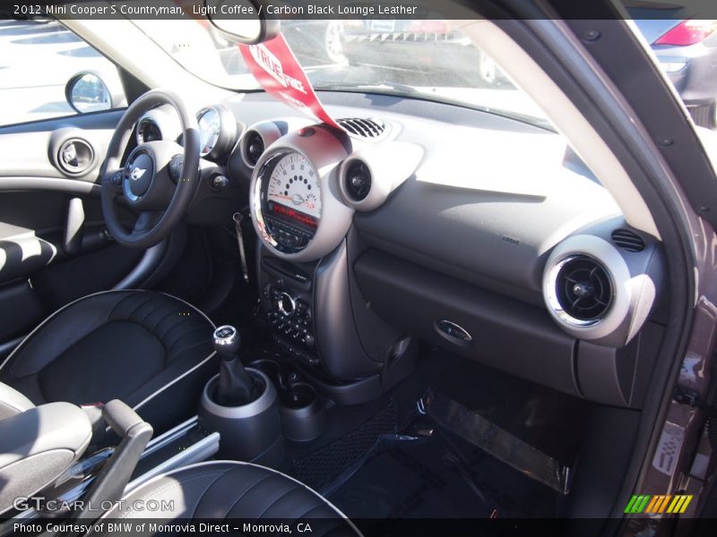 Light Coffee / Carbon Black Lounge Leather 2012 Mini Cooper S Countryman