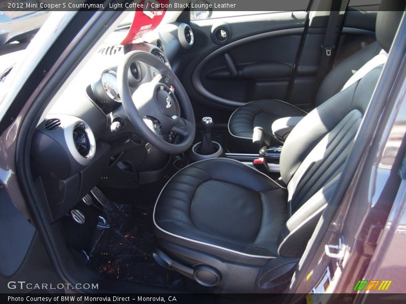 Light Coffee / Carbon Black Lounge Leather 2012 Mini Cooper S Countryman