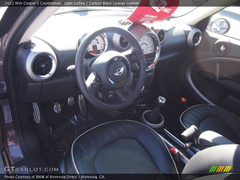 Light Coffee / Carbon Black Lounge Leather 2012 Mini Cooper S Countryman