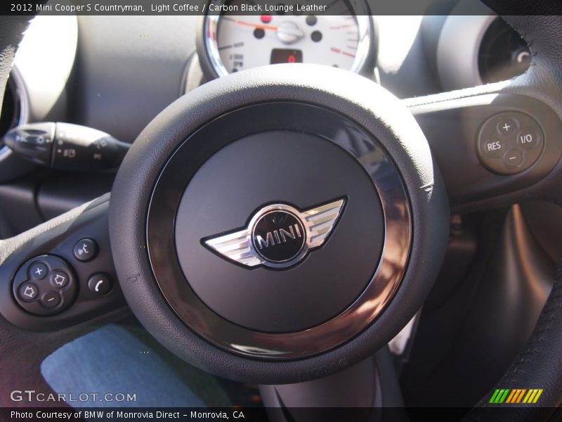 Light Coffee / Carbon Black Lounge Leather 2012 Mini Cooper S Countryman