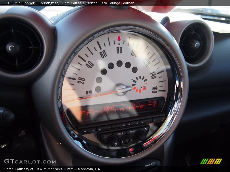 Light Coffee / Carbon Black Lounge Leather 2012 Mini Cooper S Countryman