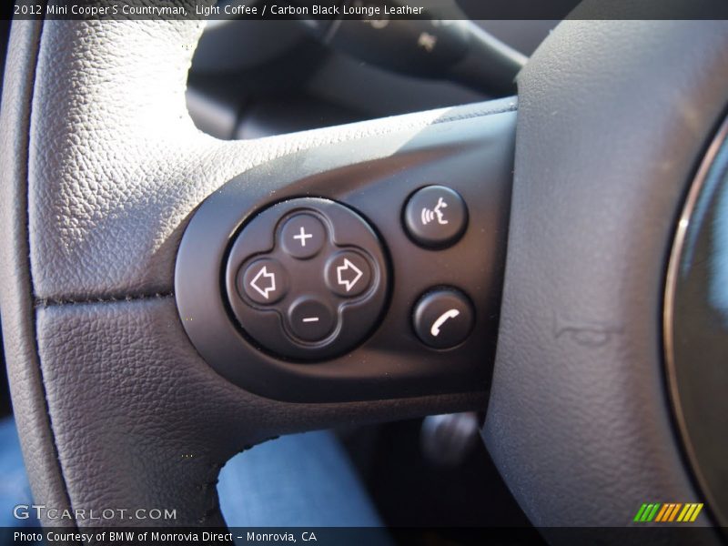 Light Coffee / Carbon Black Lounge Leather 2012 Mini Cooper S Countryman