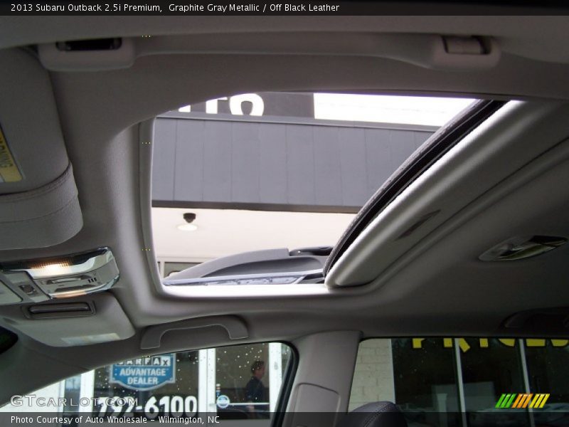 Graphite Gray Metallic / Off Black Leather 2013 Subaru Outback 2.5i Premium