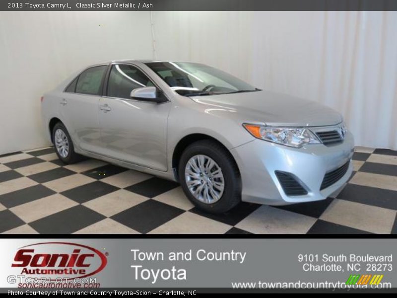 Classic Silver Metallic / Ash 2013 Toyota Camry L