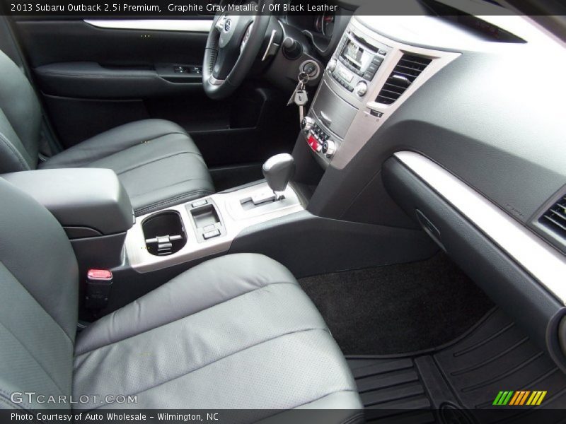 Graphite Gray Metallic / Off Black Leather 2013 Subaru Outback 2.5i Premium