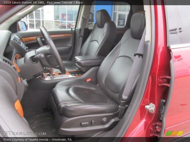 Red Jewel Tintcoat / Black 2009 Saturn Outlook XR AWD