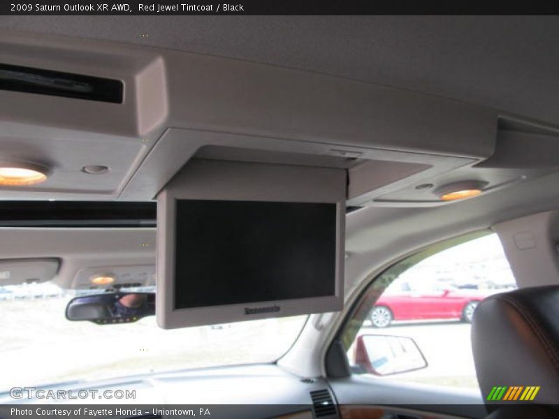 Red Jewel Tintcoat / Black 2009 Saturn Outlook XR AWD
