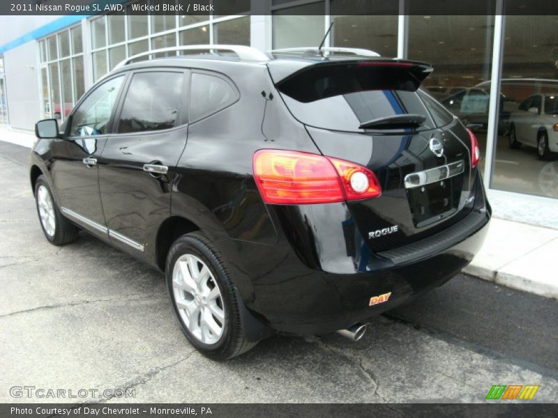 Wicked Black / Black 2011 Nissan Rogue SL AWD