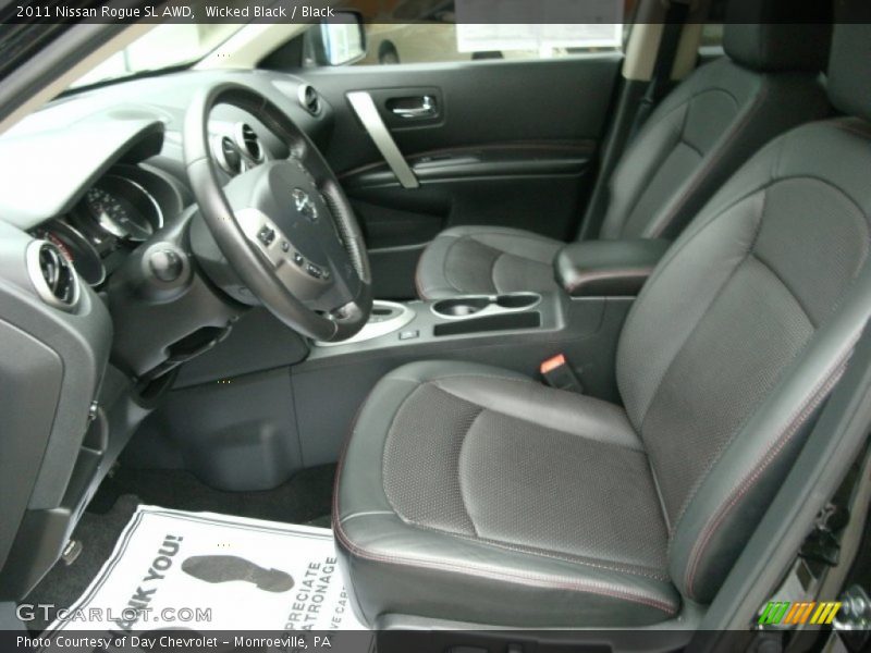 Wicked Black / Black 2011 Nissan Rogue SL AWD