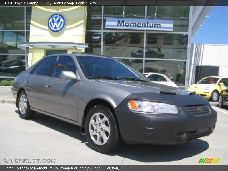 Antique Sage Pearl / Gray 1998 Toyota Camry XLE V6