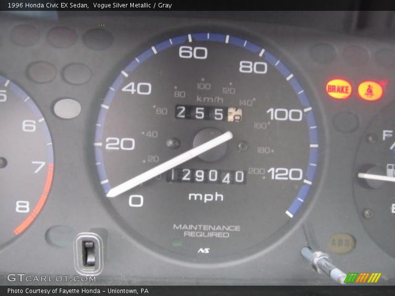 Vogue Silver Metallic / Gray 1996 Honda Civic EX Sedan