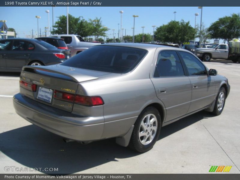 Antique Sage Pearl / Gray 1998 Toyota Camry XLE V6