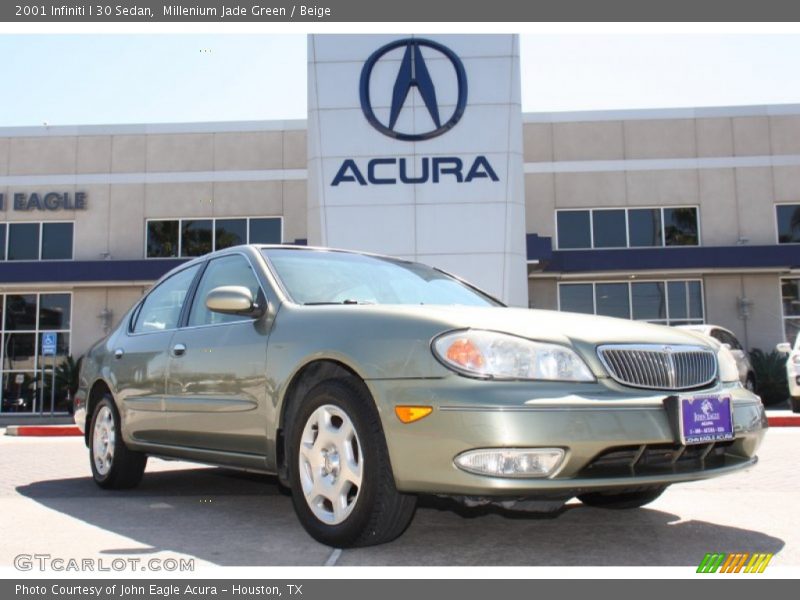 Millenium Jade Green / Beige 2001 Infiniti I 30 Sedan