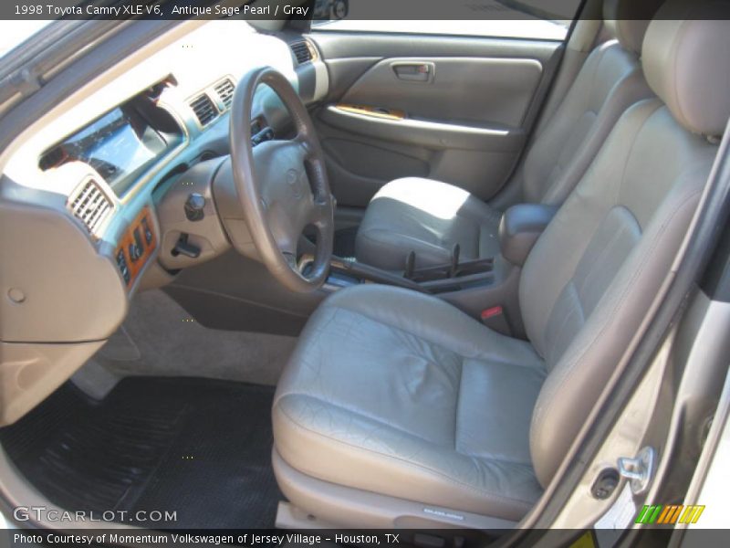 Antique Sage Pearl / Gray 1998 Toyota Camry XLE V6