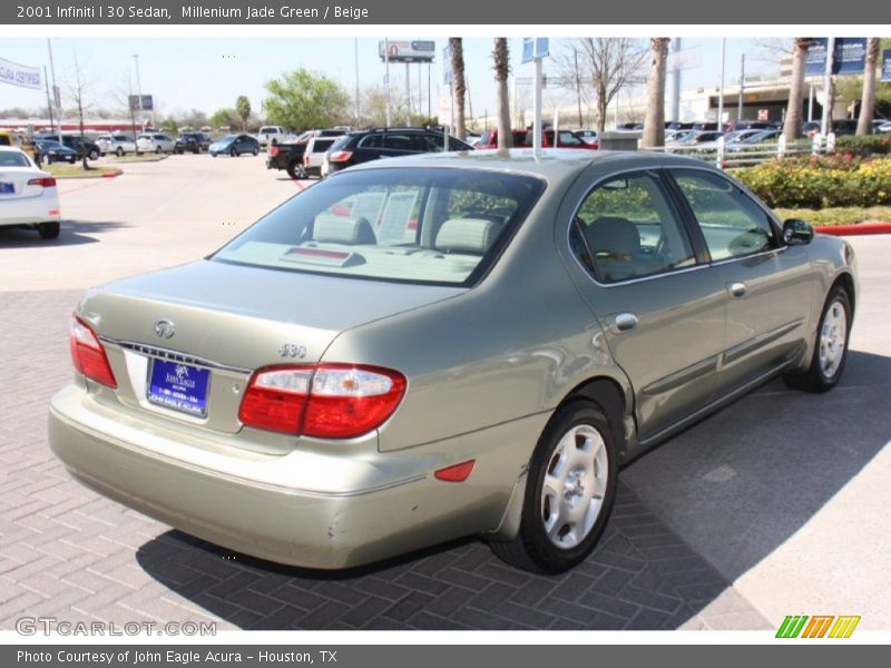 Millenium Jade Green / Beige 2001 Infiniti I 30 Sedan