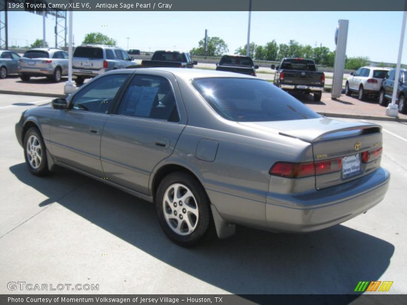 Antique Sage Pearl / Gray 1998 Toyota Camry XLE V6