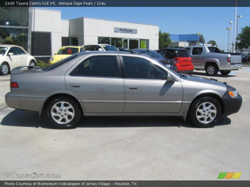 Antique Sage Pearl / Gray 1998 Toyota Camry XLE V6